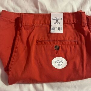 Saddlebred Red Chino Pants Lightweight Casual